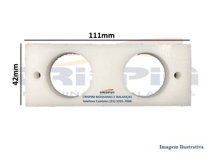SUPORTE FRONTAL DOS ROLOS AMACIADOR METVISA PAC - Foto 1