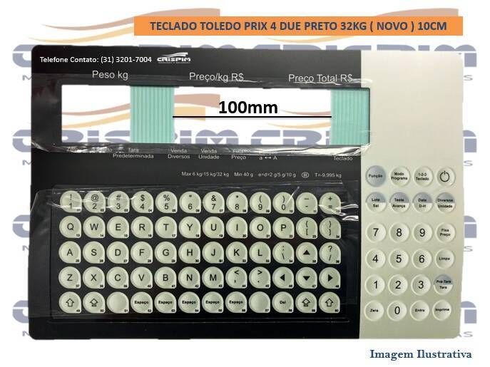 TECLADO TOLEDO PRIX 4 DUE PRETO 32KG ( NOVO ) 10CM - Foto 1