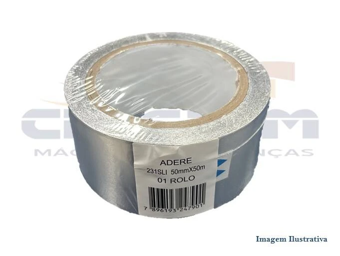 FITA ALUMINIO SEM LINER ADERE 231SL/I 50MM X 30MT - Foto 1