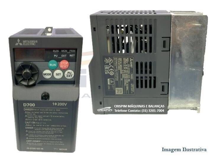 INVERSOR DE FREQUENCIA MITSUBISHI D700 - 1/2HP 200 - Foto 1