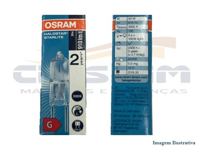 LAMPADA HALOGEN HALOSTAR 50W 12V -64440 FORNO PRAT - Foto 1