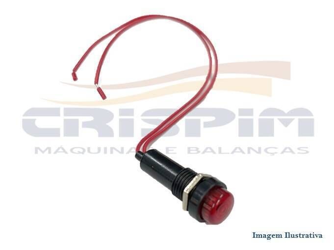 LAMPADA PILOTO VERMELHA FORNO PRATICA 220V - Foto 1