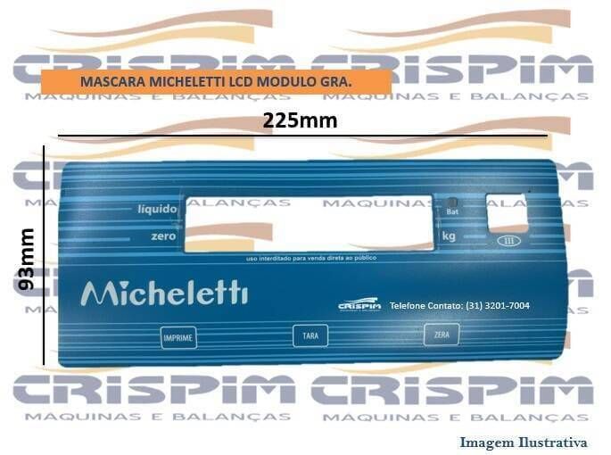 MASCARA MICHELETTI MODULO GRANDE LCD 225 X 93MM - Foto 1