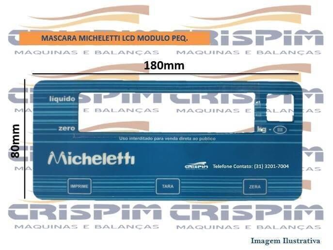 MASCARA MICHELETTI MODULO PEQUENO LCD 180 X 80MM - Foto 1
