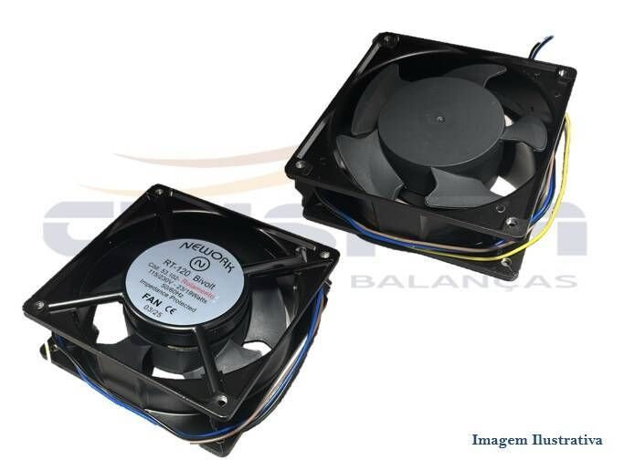MICROVENTILADOR NEWORK RT 120 ROLAMENTO FORNO PRAT - Foto 1