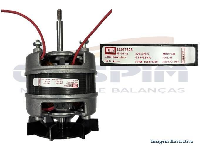 MOTOR 1/30CV 110/220V 50/60HZ WEG FORNO PRATICA MI - Foto 1