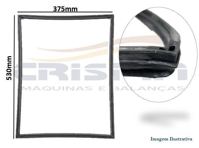 PERFIL DE SILICONE FORNO PRATICA C-MAX 6 GOURMET - Foto 1