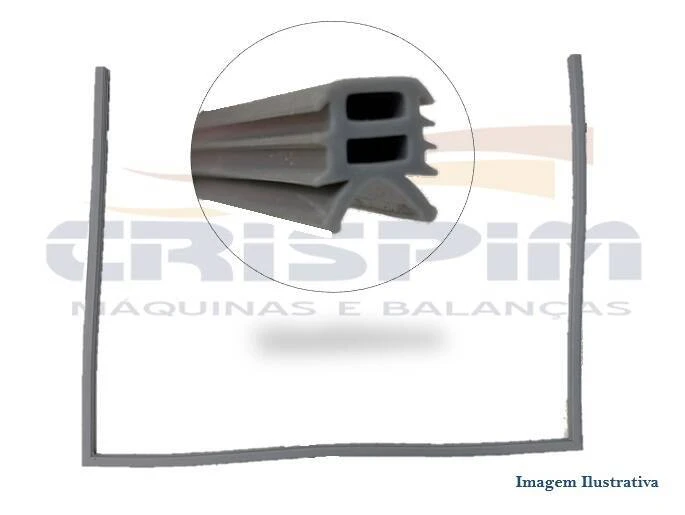PERFIL VEDACAO SILICONE ABERTURA MAQ. DE LAVAR PRA - Foto 1