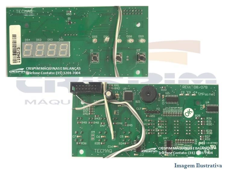 PLACA DE COMANDO MAQ. VACUO TECMAQ MOD. NOVO - Foto 1