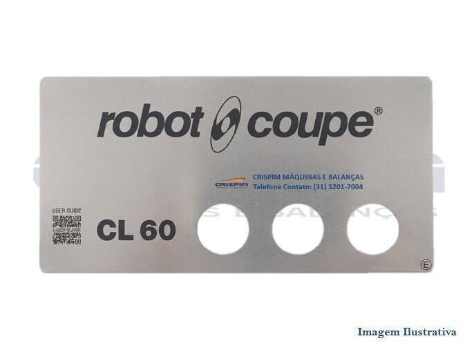 PLACA DE IDENTIFICAÇAO FROTNAL ROBOT COUPE CL-60 - Foto 1