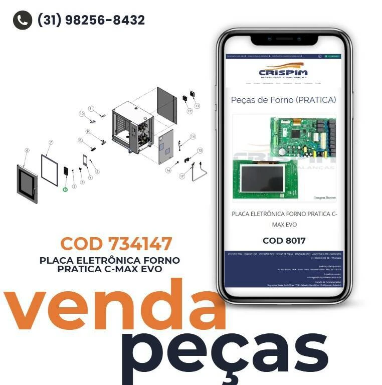 PLACA ELETRÔNICA FORNO PRATICA C-MAX EVO - Foto 2