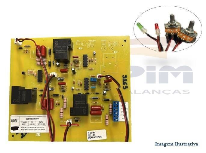 PLACA ELETRONICA MAQ. VACUO R.BAIAO B-410 BICO SUC - Foto 1