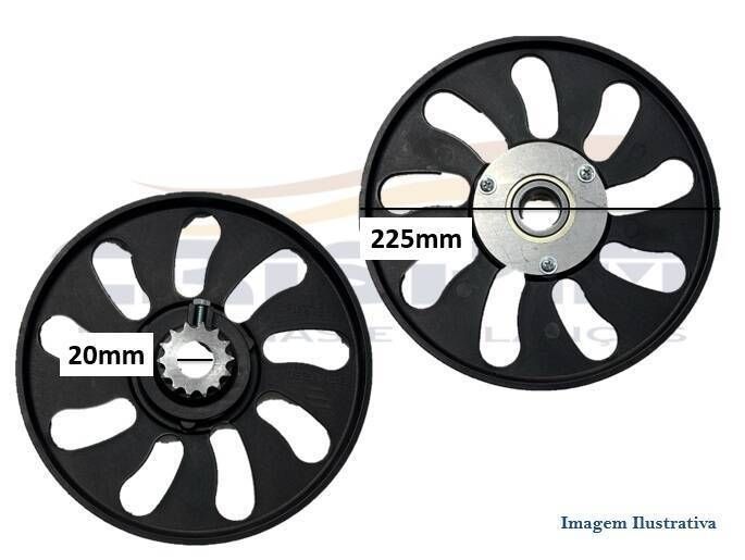 POLIA EIXO PRINCIPAL AMASSADEIRA ESPIRAL BRAESI AE - Foto 1