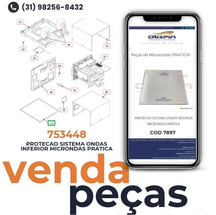 PROTECAO SISTEMA ONDAS INFERIOR MICRONDAS PRATICA - Foto 2