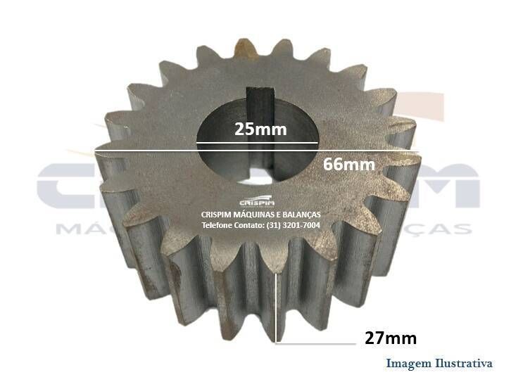 ENG. FERRO 20D CILINDRO LEAO C/CHAVETA RETA - Foto 1