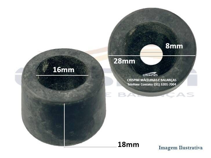 PE DE BORRACHA CROYDON ALTO - Foto 1