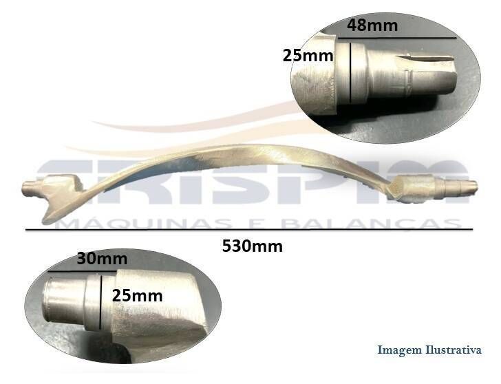 PA MASSEIRA G.PANIZ AM-25 USINADA - Foto 1