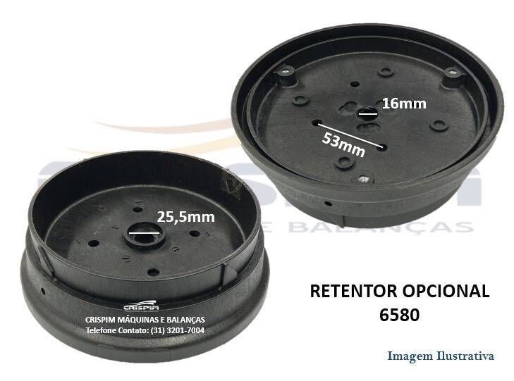 BASE PLASTICA SUPERIOR DO MOTOR BERMAR FURO 75MM - Foto 1