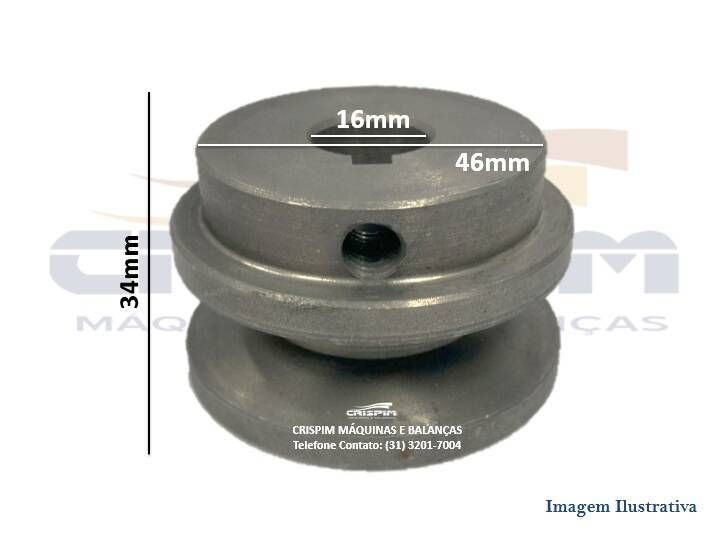POLIA BATEDEIRA G.PANIZ BPL-12 1A-055 F 5/8 FERRO - Foto 1