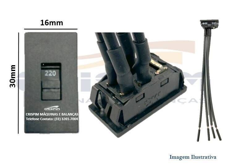 CHAVE SELETORA 10A 16 X 30 MM USO GERAL C/CABO - Foto 1