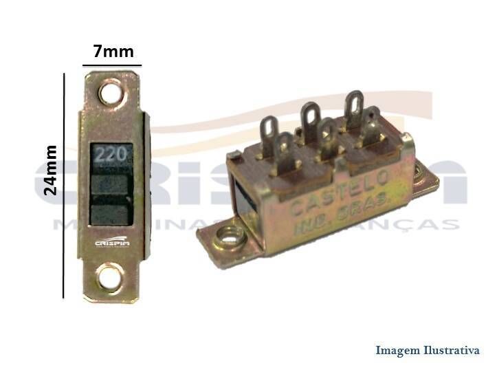 CHAVE SELETORA 5A 7 X 24 MM USO GERAL - Foto 1