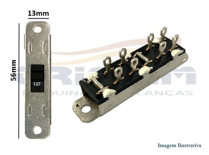 CHAVE SELETORA 10A/15A 13 X 56 MM HH 401 CORTA-FRI - Foto 1