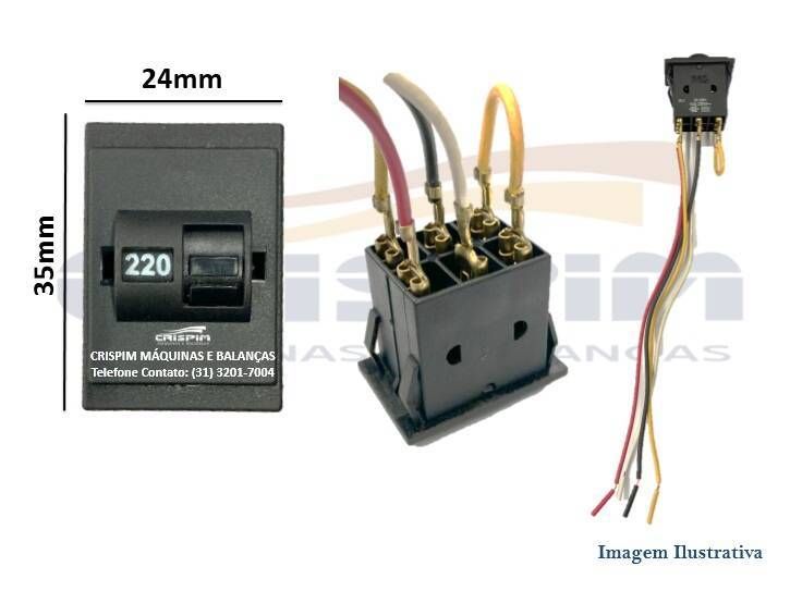 CHAVE SELETORA 16A 24 X 35 MM CILINDRO ARBEL CLD-3 - Foto 1