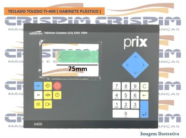 TECLADO TOLEDO TI-400 ( GABINETE PLÁSTICO ) - Foto 1