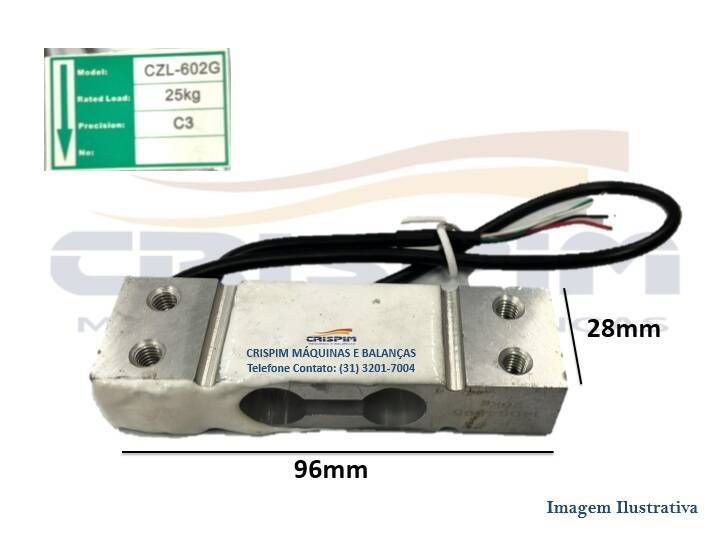 CELULA DE CARGA 25KG TOLEDO CZL-60G 2 FUROS (PAR.) - Foto 1