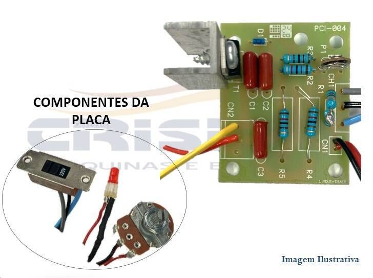PLACA ELETRÔNICA SELADORA R. BAIÃO DIMER B.Q TRIAC - Foto 1