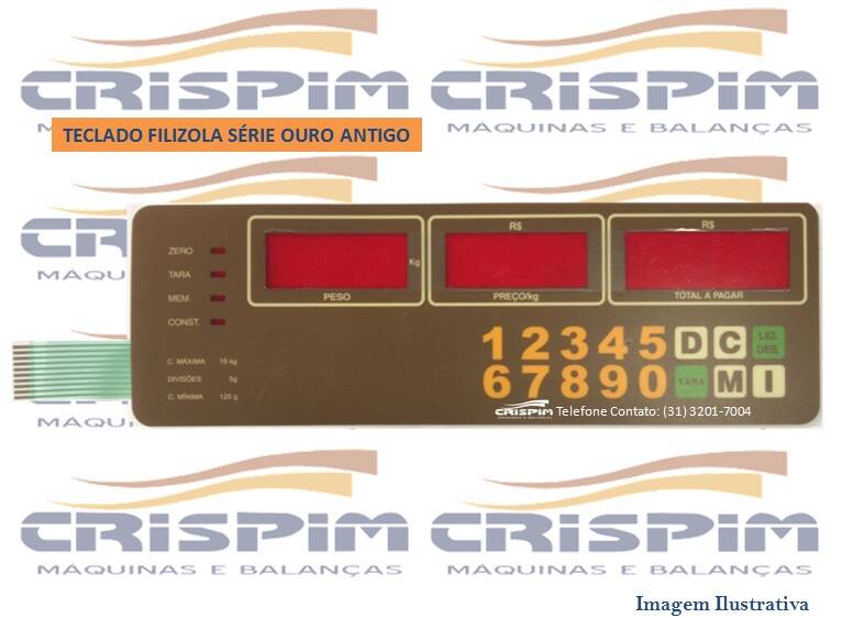 TECLADO FILIZOLA SÉRIE OURO ANTIGO - Foto 1
