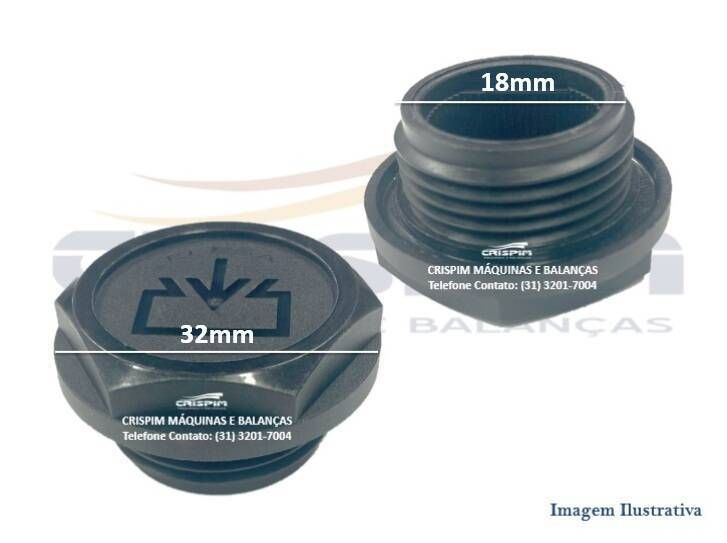 TAMPA DE SAÍDA OLÉO MÁQUINA VÁCUO BOMBA ( P ) - Foto 1
