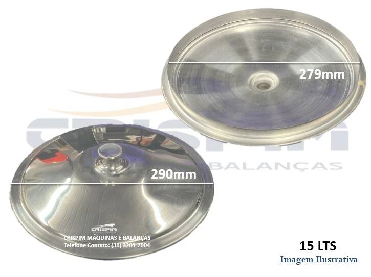TAMPA DO COPO LIQUID. SIEMSEN LAR-15 ALUMINIO - Foto 1