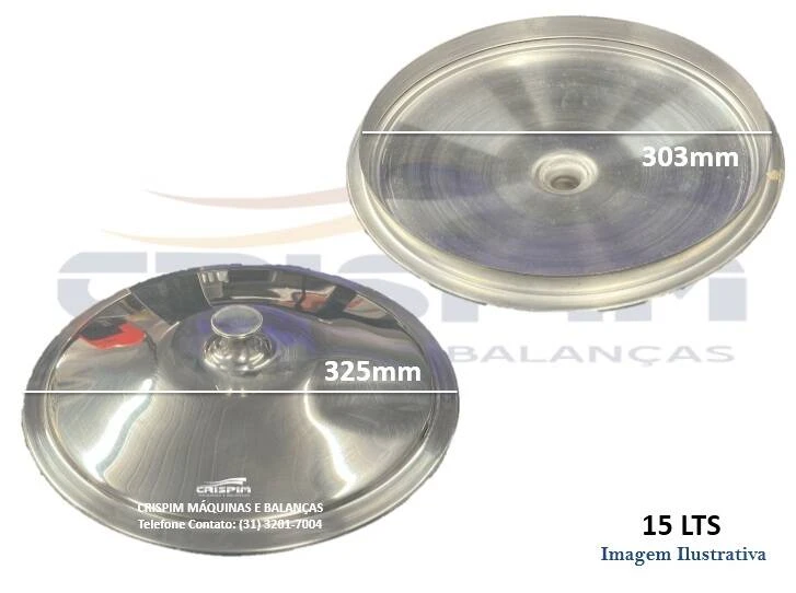 TAMPA DO COPO LIQUID. METVISA LQL-15 ALUMINIO - Foto 1