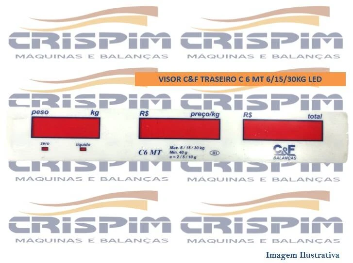 VISOR C&F TRASEIRO C 6 MT 6/15/30KG LED - Foto 1