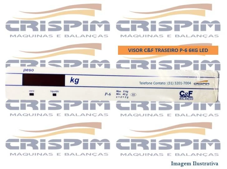 VISOR C&F TRASEIRO P-6 6KG LED - Foto 1