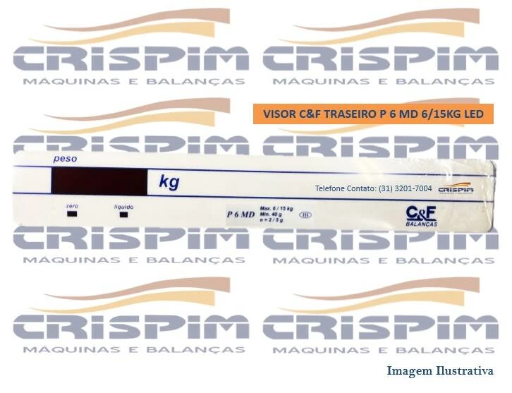 VISOR C&F TRASEIRO P 6 MD 6/15KG LED - Foto 1