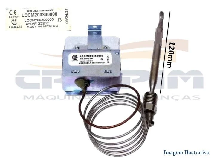 TERMOSTATO SEGURANÇA ROBERTSHAW LCCM200300000 - Foto 1