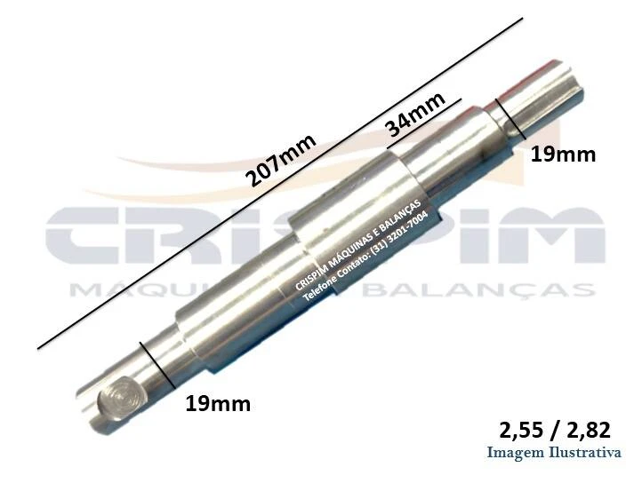 EIXO SERRA-FITA CAF INFERIOR 2,55/2,82 V.15 NOVO - Foto 1
