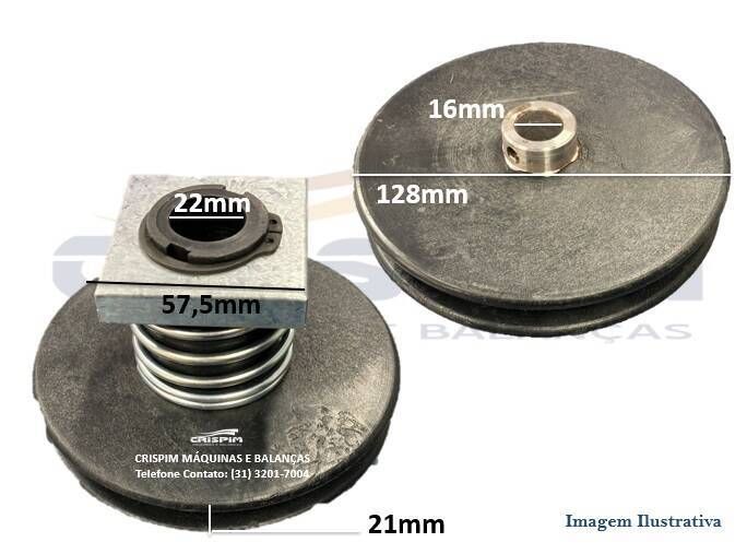 CONJUNTO POLIA VARIADORA BATEDEIRA VENÂNCIO VBP-18 - Foto 1