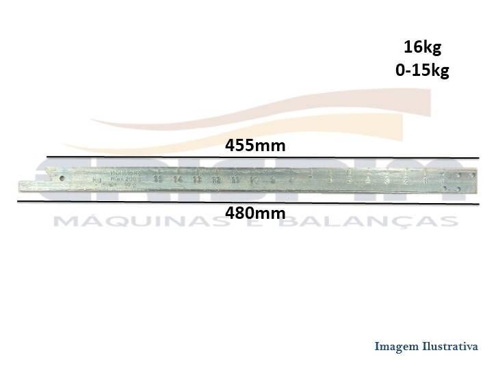 REGUA CROMADA E ESTAMPADA BAL WELMY REF. 109 - Foto 1