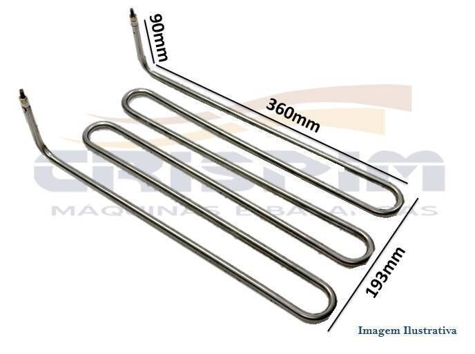 RESISTENCIA 2.600W X 220V CHAPA 6 VIAS - Foto 1