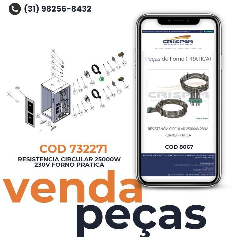 RESISTENCIA CIRCULAR 25000W 230V FORNO PRATICA - Foto 2
