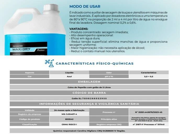 SECANTE MAXI DRY PARA LAVADORA DE LOUCAS PRATICA 1 - Foto 2