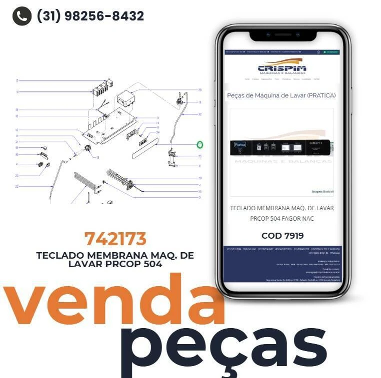 TECLADO MEMBRANA MAQ. DE LAVAR PRCOP 504 FAGOR NAC - Foto 2
