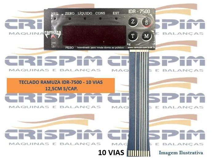 TECLADO RAMUZA IDR-7500 - 10 VIAS - 12,5CM (RAMUZA - Foto 1
