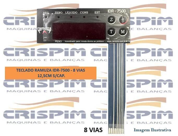 TECLADO RAMUZA IDR-7500 - 8 VIAS - 12,5CM (RAMUZA) - Foto 1