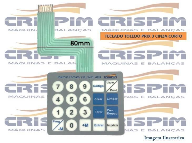 TECLADO TOLEDO PRIX 3 CINZA CURTO - Foto 1