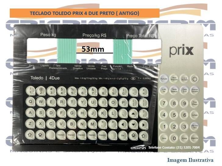 TECLADO TOLEDO PRIX 4 DUE PRETO 30KG ( ANTIGO ) 5, - Foto 1