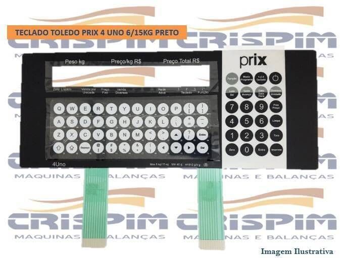 TECLADO TOLEDO PRIX 4 UNO 6/15KG PRETO - Foto 1